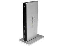 StarTech.com USB Docking Station - Universal USB 3.0 Dock - Dual DVI Monitor with HDMI and VGA Adapters - Ethernet/USB Hub/Audio