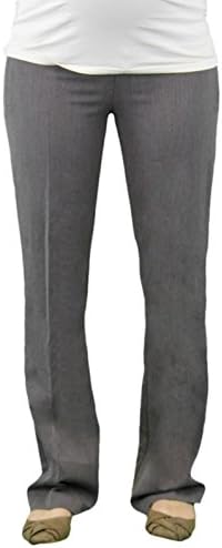 9 FASHION Maternity Zaco Slate Gray Full-Panel Dress Pants Sz S