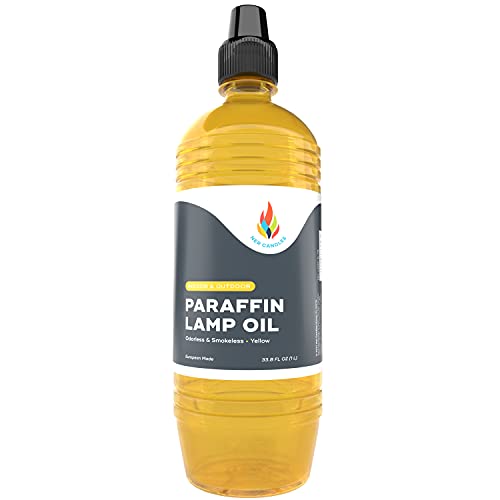Liquid Paraffin Lamp Oil 1 Liter Smokeless, Odorless, Ultra Clean
