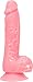 Pure Love 7.5 Inch Glow-in-the-Dark Silicone Dildo with Suction Cup, Marble Pattern, Pink Color, Adult Sex Toy, 7.5 Inch X-Large, 0.69 Lb