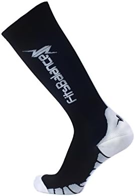 FitsBalance Men Compression Socks Guaranteed BEST Graduated Athletic - Medical Compression stockings - Fit For Running, Sports, Soccer, Travel, Recovery, Circulation, Nurse, Varicose Veins, DVT Socks.