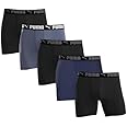 PUMA Men's Microfiber Boxer Brief, 5-pack