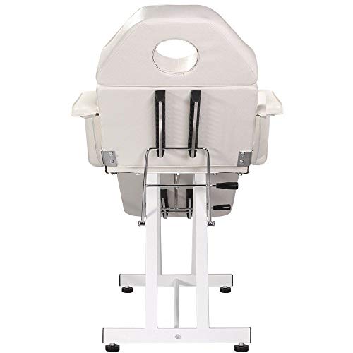 Adjustable Portable Medical/Dental/Spa Chair with Stool Combination, White