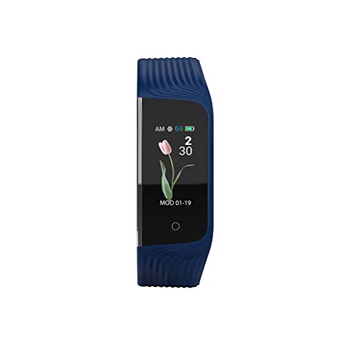 Fitness Tracker,Smart Wrist Band Sleep Sports Fitness Heart Rate Tracker Pedometer(Blue)