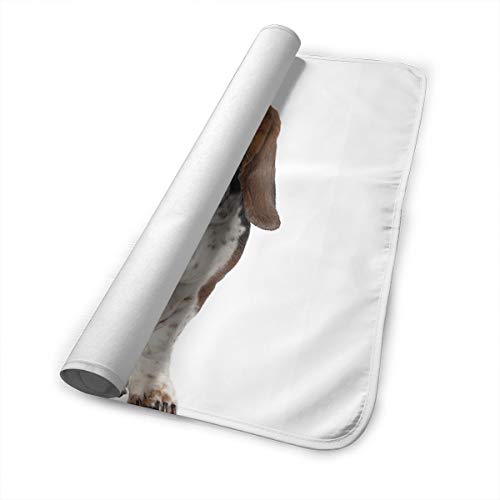 V5DGFJH.B Baby Portable Diaper Changing Pad Basset Hound Dog Urinary Pad Baby Changing Mat 31.5" x25.5''
