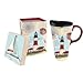Cypress Home Ceramic Travel Mug with Gift Box, 17 ounces (Northeast Lighthouse)