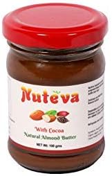 Nuteva Natural Almond Butter with Cocoa, 100g