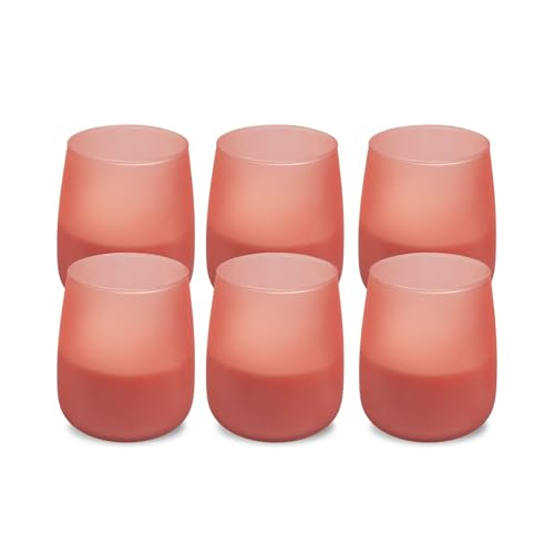 Spaas 6x Bougie Soft Glow pafumée citronnelle, ± 38 heures - rose féerique - Summer Blossom