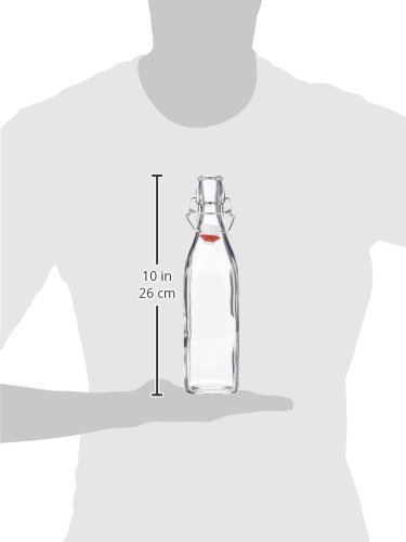 Bormioli Rocco Fiaschetta Pocket 17 Oz – Vetro Trasparente Con Tappo A Tenuta