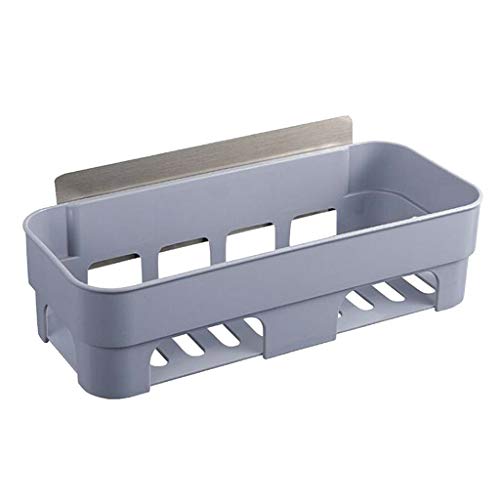 Ameglia Bathroom Shower Kitchen SELF Adhesive Shelf Wall Caddy Storage Lotion Rack (Color - Grey)