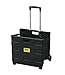 School Smart Letter Size Folding File Cart with Handle, 11 x 11 x 12-7/8 Inches