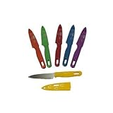 Kitchen Collection 3'' Paring Knife With Sheath Cover Assorted Colors 04969