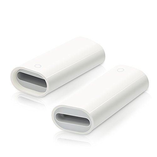 iMangoo Apple Pencil Adapter [2 Pack] Lightning Cable Charging Adapter for iPad Pro Female to Female Connector