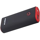 Portable Power Banks 5200mAh Freefun Battery charger with Dual USB Ports 2.1A Output and 2A Input - Black (Black and Red)