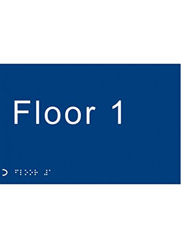 Caledonia Signs 56130 Braille Floor 1 Symbol