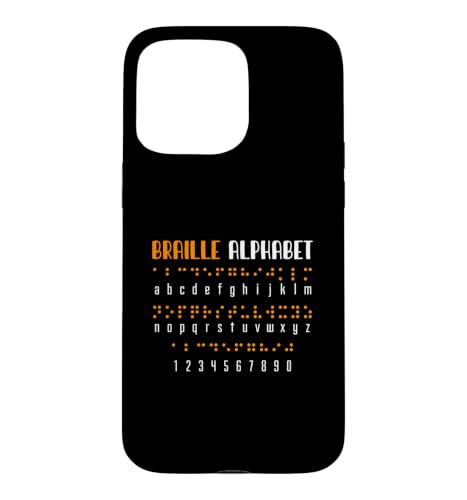 Braille Alphabet Literacy Teacher Blind Awareness Case for iPhone 15 Pro Max