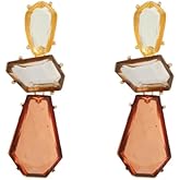 Vintage Rhinestone Statement Earrings for Women Dangle Earrings Big Boho Colorful Earrings Large Crystal Drop Dangle Earring Formal Earrings Prom Party Jewelry Gifts