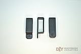 DIY Kydex Holster Belt Loops, 1.5 Inch Belts, Black - 2 Pack