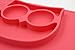 One Piece Self Suction Non Slip Silicone Placemat and Bowl For Kids Fit most Highchair Trays, Owl Feeding Mat by Switol (pink)
