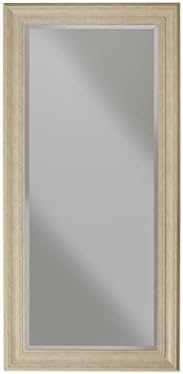 Sandberg Furniture, Full Length Leaner Mirror, Antique White