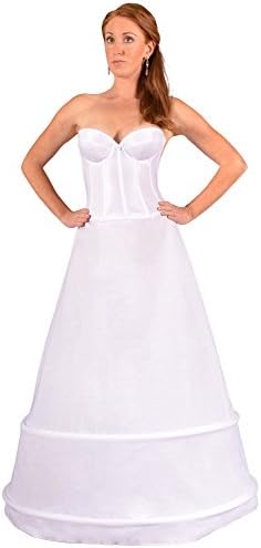 Hoop Skirt Petticoat for Wedding Dress Quinceanera Ball Gown Costume – 2 Rings