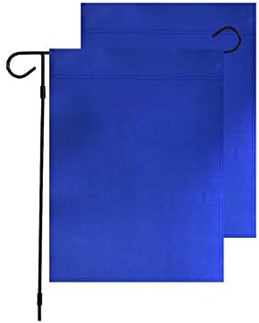 Solid Color Blue Decorative Garden Flags