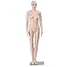 Giantex Female Mannequin Plastic Realistic Display Head Turns Dress Form w/ Base