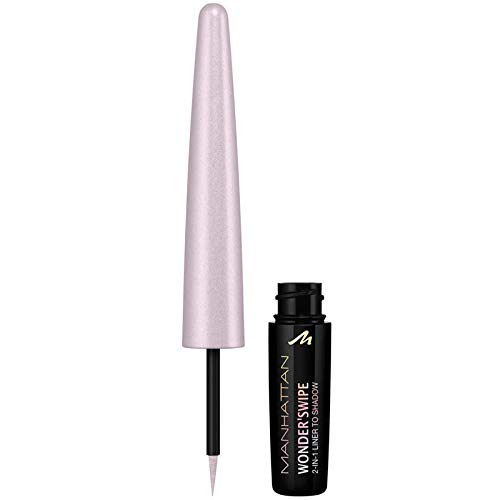 Manhattan Wonder'swipe 2-in-1 Shimmer Eyeliner and Eye Shadow Colour 200 Yassss White Pack of 3 x 1.7 ml