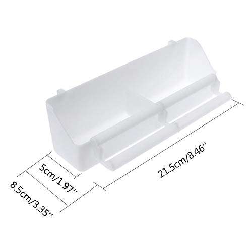 image for Wpmlady 2 Pcs Bird Feeder, Bird Food Bowl Cups White, Bird Bowl ,Bird 