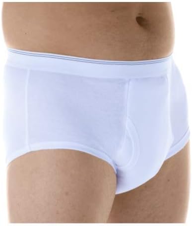 Wearever Maximum Absorbency (650ml) Men's Maximum Brief - Incontinence Pants for Men (Small, White)