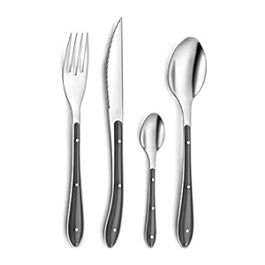 Amefa Bistro 1-2-3 Set 24 Cubiertos Acero Inox 1,5mm Bicolor
