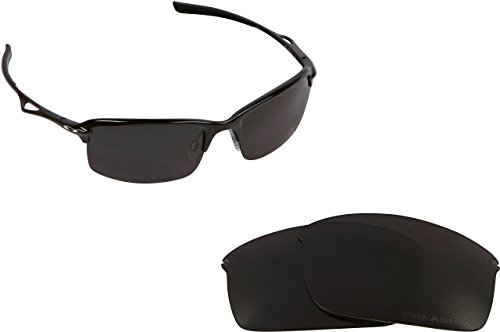 New SEEK OPTICS Replacement Lenses Oakley WIRETAP - Polarized Black