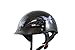 VCAN V531 Cruiser Intricate Butterfly Half Helmet (Gloss Black, Small)