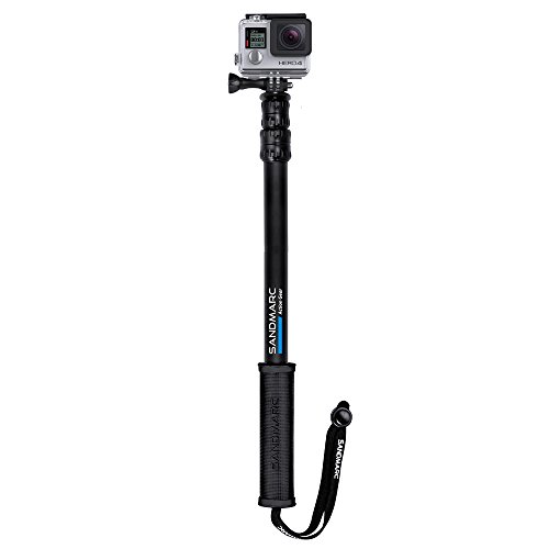 SANDMARC-Pole-Action-Edition-17-40-Extension-Pole-Selfie-Stick-for-Sony-Action-Cam-Contour-GoPro-Ricoh-Theta-Drift-Cam-Ion-and-14-Cameras-