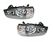 HEADLIGHTSDEPOT Black Housing Halogen Headlights Compatible With Hyundai Elantra 2001-2003 Includes Left Driver and Right Passenger Side Headlamps