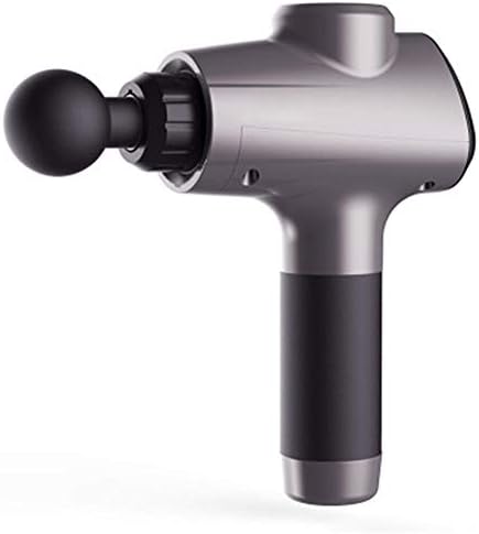Portable Handheld Cordless Rechargeable Fascia Massage Gun deep vibrates Muscles to Relax Muscles-Silver