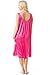 Casual Nights Women's Lightweight Satin Sleeveless Lace Nightgown