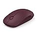 Jelly Comb 2.4G Slim Wireless Mouse with Nano Receiver, Less Noise, Portable Mobile Optical Mice for Notebook, PC, Laptop, Computer MS001 (Wine Red)