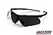 Jackson Safety 38505 Jackson Smoke Safety Glasses, Anti-Fog, Scratch-Resistant, Frameless, Black