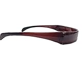 Hinged Headband fits like sunglasses providing lift and style without giving you a headache - by SqHair Band (Brown)