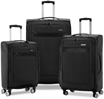 Amazon.com | IZOD Liam 3 Piece Expandable Softside Luggage Set