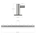 INTEY Wall Mounted Coat Rack, Heavy Duty Hooks Hanger Rack for Coats, Bags, Scarves, Towels and Umbrellas, Stainless Steel (8 Hooks)