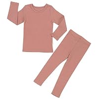 Baby Boys Girls Pajama Set 6M-8T Kids Cute Toddler Snug fit Pjs Cotton Sleepwear (Indie Pink-1 Small(80)/12-24Months)