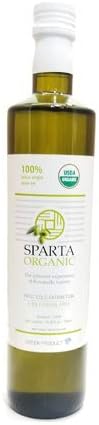 Sparta Organic 100% Extra Virgin Olive Oil, Koroneiki Variety, 25.36 Ounce
