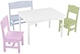 Amazon.com: KidKraft Nantucket Table with Bench and 2 Chairs - Pastel
