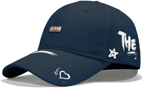 MARLLEGEBEE ADO Merch Blue Rose Print Baseball Caps Women Men