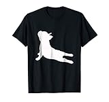 Mens French Bulldog Yoga T-Shirt Medium Black