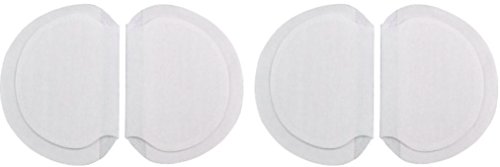 Underarm Perspiration Shield Disposable Absorbent Pads (2 Pairs, Wide) - Invisible Protection Against Armpit Sweat Stains
