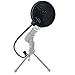 Auphonix Pop Filter for Mic - 6-inch Diameter, Dual Layered Microphone Pop Screen for Studio Recording, Podcasts and Streaming - MPF-1﻿