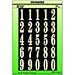 Hy-Ko MM-3N Self-Stick Numbers, 1-3/4, Black/Gold (2)